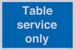 Table service only